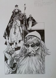 Sergio Toppi - Ezechiel - Illustration originale