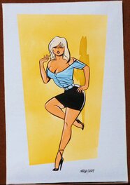 Serge Clerc - Blondie forever .... - Original Illustration