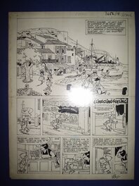 Planche originale - Eric et Artimon n° 1, « Le Tyran en Acier chromé », planche 1, 1962.