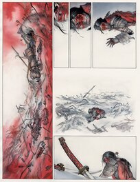 Saverio Tenuta - La légende des nuées écarlates page16 tome1 - Planche originale
