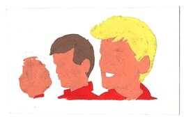 Dos avec mise en couleur à la gouache. Dos avec mise en couleur à la gouache.