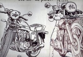 Honda CB 900 - dessin publicitaire