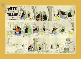 Clarence D. Russell - C.d. RUSSELL - PETE THE TRAMP - Planche originale