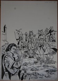 François Craenhals - Craenhals - Chevalier Ardent - Couverture La princesse captive - Original Cover