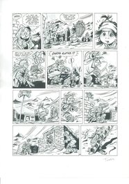 Fabrice Tarrin - Le Tombeau des Champignac Page 43 - Planche originale