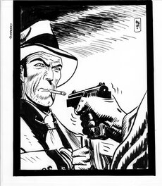 Jordi Bernet - Torpedo, grande illustration - Illustration originale