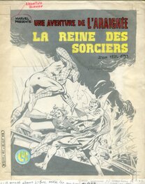 Couverture DE UNE AVENTURE DE L' ARAIGNEE N° 18 REMONTEE POUR LA FRANCE AVEC SON CALQUE