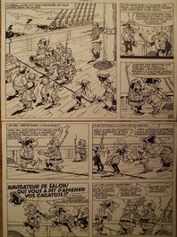 Marcel Remacle - Le Vieux Nick et Barbe Noire n° 5, « Les Mutinés de la Sémillante », planche 35, 1961. - Comic Strip