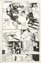 Scott Clark - Alpha Flight v2 #1 p30 - Comic Strip