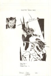 Chris Sprouse - Wildstorm WildC.A.T.s '94 #74: Voodoo vs. Devin - Original Illustration