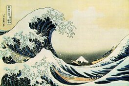 La grande vague de Kanagawa imaginée par Hokusai en 1830