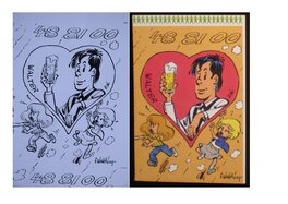 Détail - Walter et l'autocollant vendu au bénéfice de 48.81.00 en 1981. Détail - Walter et l'autocollant vendu au bénéfice de 48.81.00 en 1981.