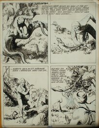 Paul Gillon - Lynx Blanc  par Paul Gillon et Roger Lécureux - Planche originale