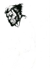Au dos ce portrait de Wolverine
