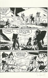 Matthieu Bonhomme - Texas Cowboy - Tome 1 - Planche originale