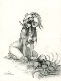 Sébastien Grenier - Cannibal Witch - Illustration originale