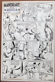 Lee Falk - Lothar fait la foire !! planche sunday 20 Août 1939 ... - Planche originale