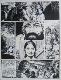 Planche originale - 1977 - Simon du Fleuve : Les pélerins