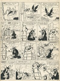 Raymond Macherot - 1954 - Chlorophylle & les Rats noirs - Planche originale