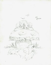 Mike Kaluta - Merci mon dieu, un champignon... - Original Illustration