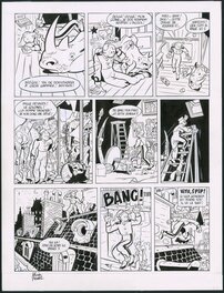 Olivier Schwartz - 2014-Spirou: la Femme Léopard (PL 15) - Planche originale