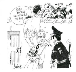 Frédéric du Bus - Philippe Busquin et Jean Gol - Original Illustration