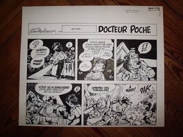 Marc Wasterlain - Le Docteur Poche n° 4, « La Planète des Chats », planche 27 A, 1980. - Comic Strip