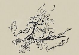 André Franquin - Survivant de l'époque des p'tits monstres 1 - Original Illustration