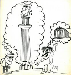 Vicq - Panthéon - Original Illustration