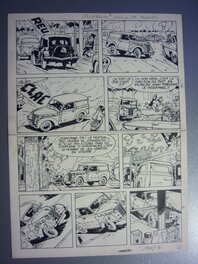 Planche originale - Gil Jourdan" Surboum pour 4 roues"