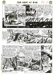 Joe Kubert - Our Army at War # 136 p . 13 . 1963 . - Planche originale