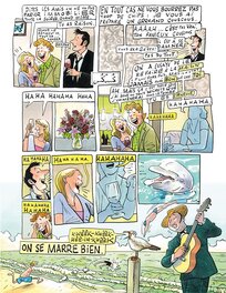 La planche publiée avec ses textes, avant qu'on les lui retire la page d'après... La planche publiée avec ses textes, avant qu'on les lui retire la page d'après...