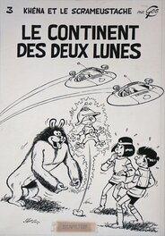 Gos - Le Scrameustache n° 3 « Le Continent des deux Lunes », 1974. - Couverture originale