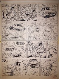 Gos - Gil Jourdan n° 14, « Gil Jourdan et les Fantômes », planche 23, 1971. - Planche originale