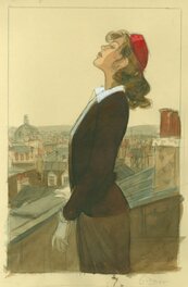 Jean-Pierre Gibrat - Jeanne et Paris - Original Illustration