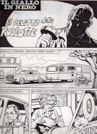 unknown - "Il delitto della roulotte" (Giovanni Romanini ?)- Magazine "Nera express" (Edifumetto) n°3 - Planche originale
