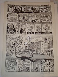 Gilbert Shelton - The fabulous furry freak brothers - Planche originale