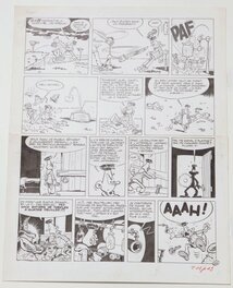 Greg - J'ai un constant souci avec cette histoire de Greg - Philippe est trés inquiet !! - Planche originale