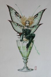 Illustration originale - Fée Absinthe