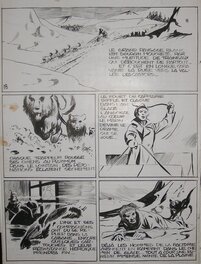 Paul Gillon - Le Lynx Blanc  "Les voleurs de fourrures " - Planche originale