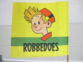 Fanion Robbedoes par André Franquin. Fanion Robbedoes par André Franquin.