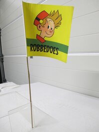 Fanion Robbedoes par André Franquin. Fanion Robbedoes par André Franquin.