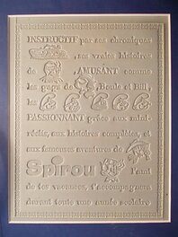 André Franquin - Flan d'imprimerie pour un tract inédit des Editions Dupuis, circa 1967. - Original art