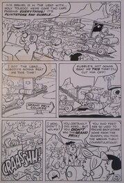 Pete Alvarado - The FLINTSTONES "the Bedrock Grand Prix" - Planche originale