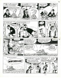 Francis - Capitaine Lahuche - Planche originale