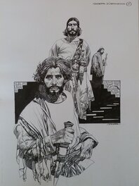 Sergio Toppi - Bible Joseph d'Arimathie - Planche originale