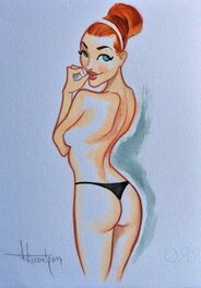 Fernando Vicente - Pin Up - Illustration originale