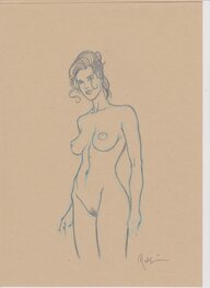 Nicolas Malfin - Amber Nue - Illustration originale