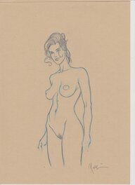 Nicolas Malfin - Amber Nue - Original Illustration