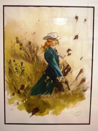 Eric Hérenguel - Lune d'argent sur Providence - Illustration originale